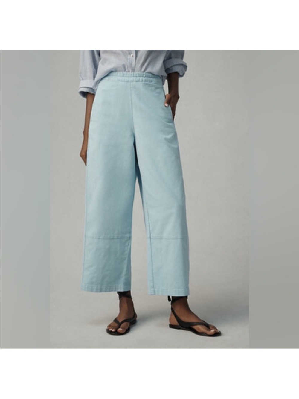 Anthropologie Pilcro The Izzie Relaxed Barrel Pant Wide Leg Light Blue Sz S